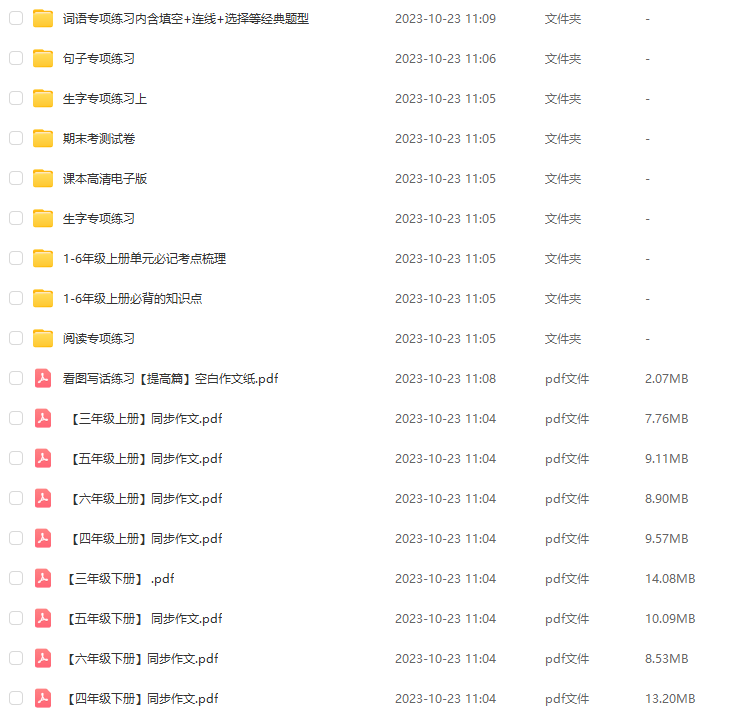 小學(xué)1-6年級(jí)滿分作文及陳心陳心滿分課堂資料大全 百度網(wǎng)盤下載