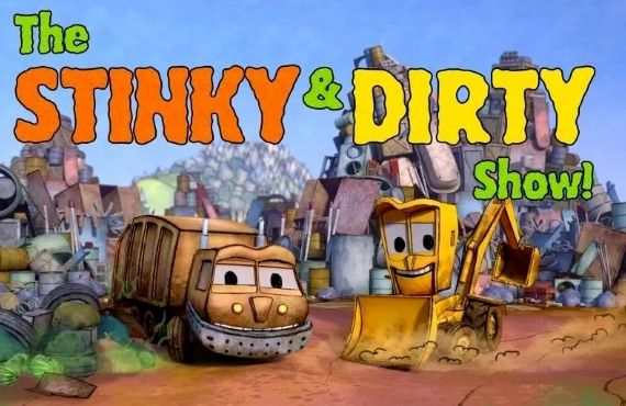 小車迷必備 亞馬遜原創(chuàng)動(dòng)畫片臭臭和臟臟《The stinky&dirty show》網(wǎng)盤下載